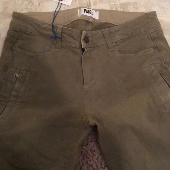 NWT Paige skinny jeans olive green 28 kardashian - Picture 7 of 8
